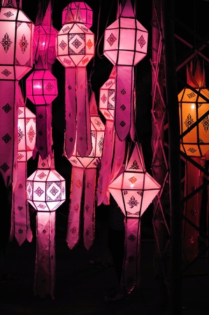 Lanna lantern festival decorationの写真素材