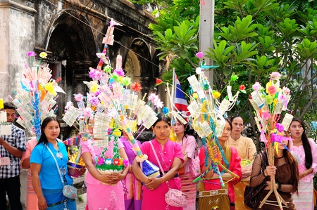 CHIANGMAI THAILAND-APRIL 5: Poi Sang Long ordination.Traditional annual ceremony of Wat Pa Pao Shan....
