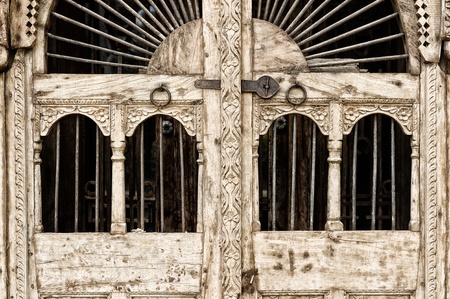 Ancient doors wood ; contemporary styleの写真素材