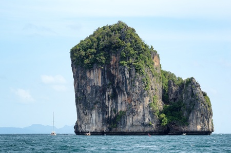 The steep cliffs and natural beauty ; Krabi Thailand.の写真素材