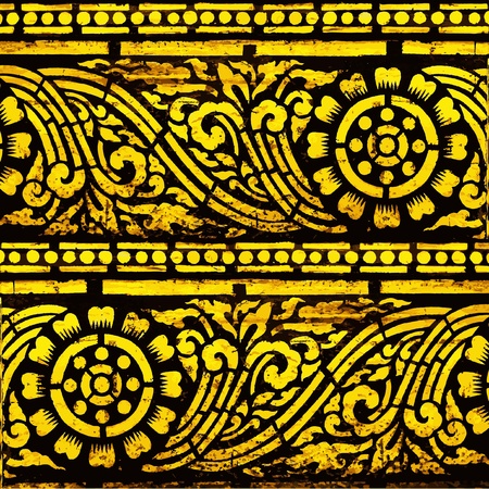 Thailand Lanna pattern のイラスト素材