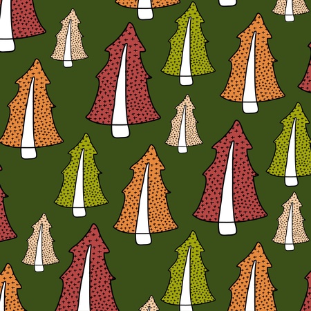 Seamless treeのイラスト素材