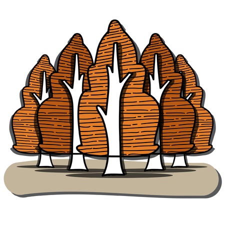 Tree illustrationのイラスト素材