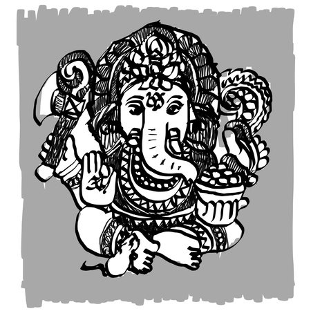 Ganesha sketchbookのイラスト素材