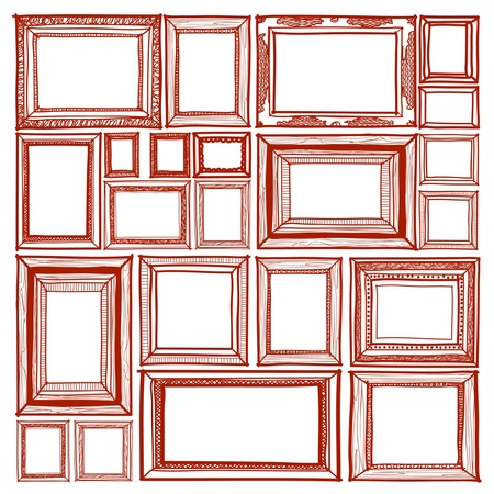 Frame sketchbook styleのイラスト素材