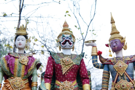 CHIANG MAI THAILAND-FEB. 22 : ASEAN Enchanting Puppets 2013.Opening ceremony of the international puppet theater ASEAN at The CMU. Art Center.on FEB. 22,2013 in Chiangmai,Thailandのeditorial素材