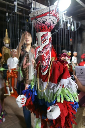CHIANG MAI THAILAND-FEB. 22 : ASEAN Enchanting Puppets 2013.Opening ceremony of the international puppet theater ASEAN at The CMU. Art Center.on FEB. 22,2013 in Chiangmai,Thailandのeditorial素材