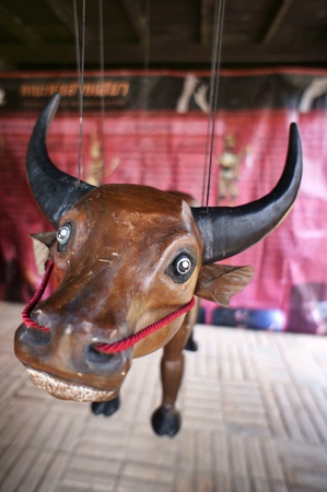 CHIANG MAI THAILAND-FEB. 23 : ASEAN Enchanting Puppets 2013.Identity Hoon sai Sema Marionettes of Thailand at CMU. Art Center.on FEB. 23,2013 in Chiangmai,Thailandのeditorial素材