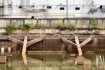 Retaining wall structure   Engineering structuresの写真素材
