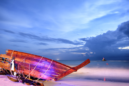 Damaged shipの写真素材