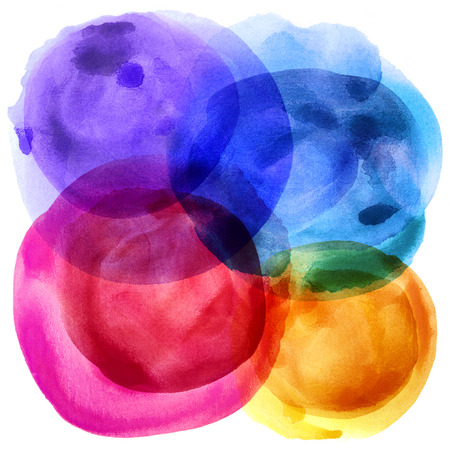 Abstract balloon paint on white paperの写真素材