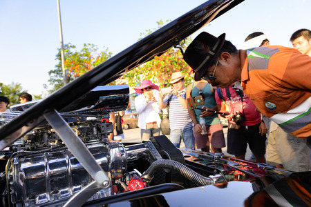 CHIANG MAI THAILAND - FEBRUARY 3, 2017 : Classic Car Meeting 2017, Thailand and foreign interested...