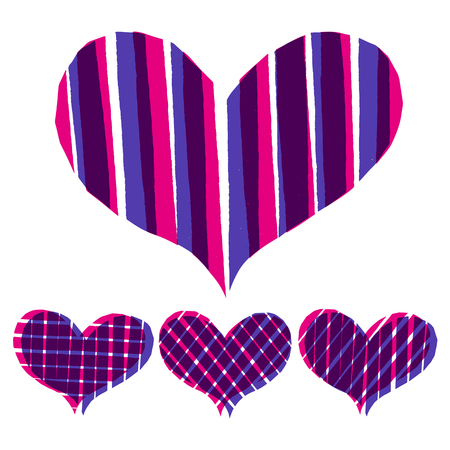 Abstract heart isolated on white Paint design style.のイラスト素材