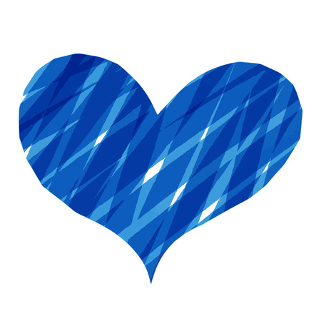 Abstract heart isolated on white Paint design style.のイラスト素材