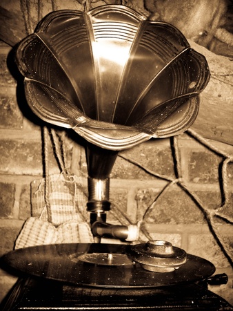 Beautiful old phonographの写真素材