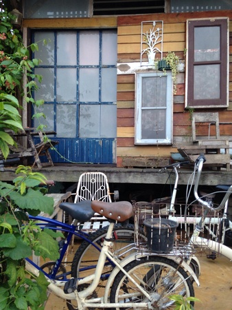 House in Chaingkan Thailand.の素材