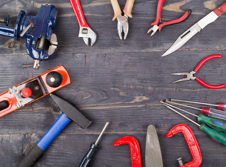 Tools on a table