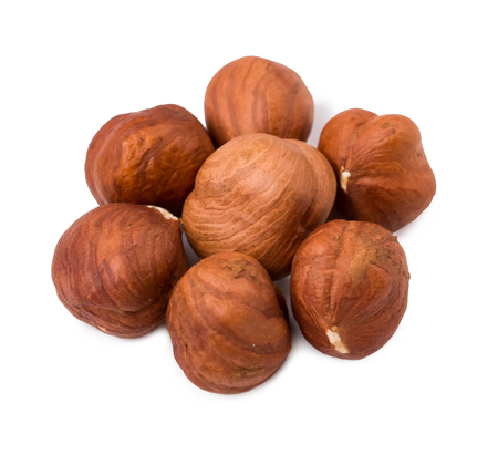 Nuts the filbert isolatedの写真素材