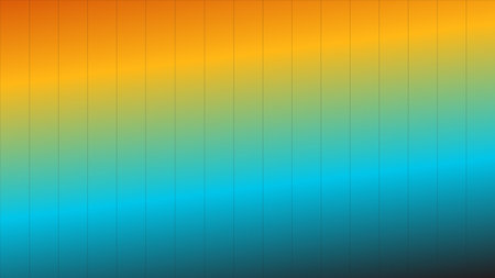 Illustration of a blue and orange gradient background with horizontal stripes.の写真素材