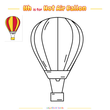 Coloring pages and learning the alphabet with cute cartoons. Educational game for children. fun activities for kids to play and learnのイラスト素材