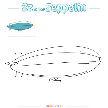 Coloring pages and learning the alphabet with cute cartoons. Educational game for children. fun activities for kids to play and learnのイラスト素材