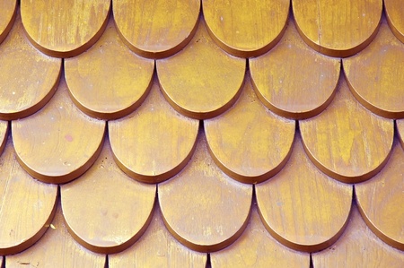 pattern of wooden roofs old thai style  の写真素材