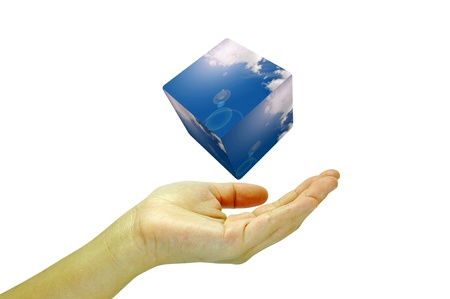 save the blue sky and environment with ourselves  Sign of green environment 