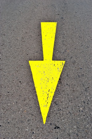 traffic sign on the road ,arrow sign on the way 