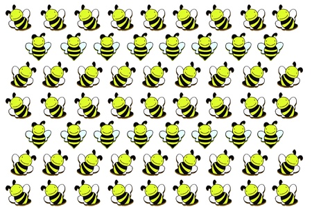 a pretty wooden bee on background の写真素材