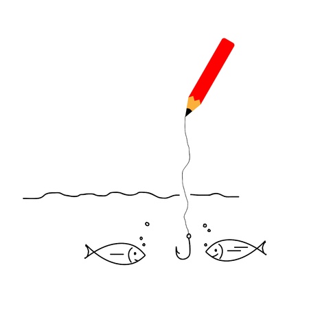 drawing  by color pencil,sketching  by pencil,vector のイラスト素材