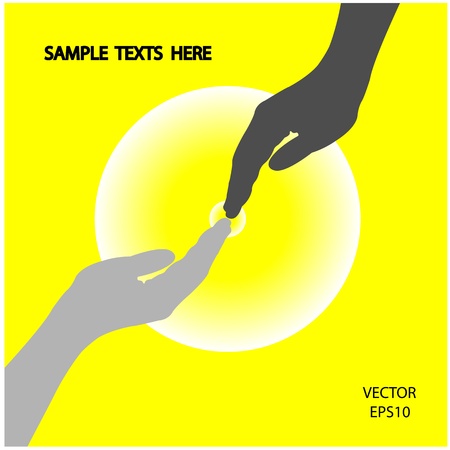 hand icon,hand symbol,abstract background ,business background のイラスト素材