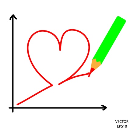happy valentine s day background, outline of heart shape ,heart shapeのイラスト素材