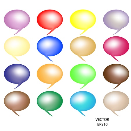illustration of colorful speech bubble on abstract background,abstract talking bubble,colorful text box,vectorのイラスト素材