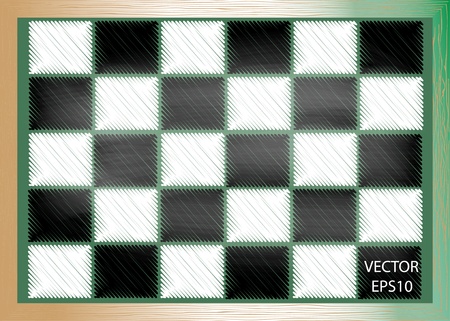 checkered on blackboard ,Empty chess board,vectorのイラスト素材