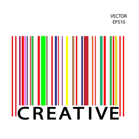 colorful bar code , the concept of business icon,business symbol,business man,vectorのイラスト素材