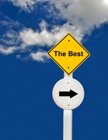 sign road on blue sky background,business conceptの写真素材