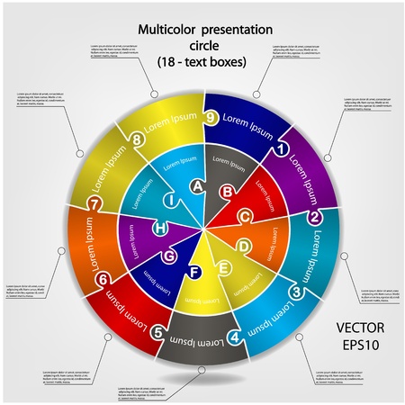 Concept of colorful puzzle banners ,texts box design  Vectorのイラスト素材