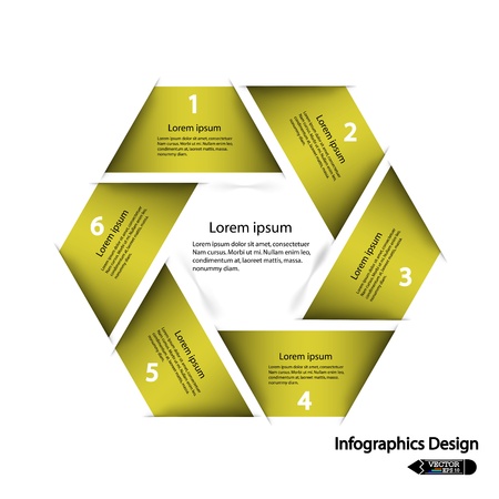 modern hexagon infographics options banner,illustration  can be used for work flow layout, diagram, number options, web design のイラスト素材