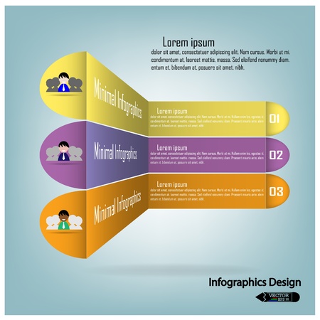 colorful infographics options banner  Vector illustration for workflow layout, diagram, number options, step up options, web design, infographics or presentation templateのイラスト素材