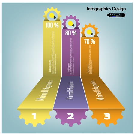 colorful infographics options banner  Vector illustration for workflow layout, diagram, number options, step up options, web design, infographics or presentation templateのイラスト素材