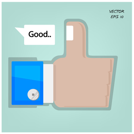 Like us ,hand sign のイラスト素材
