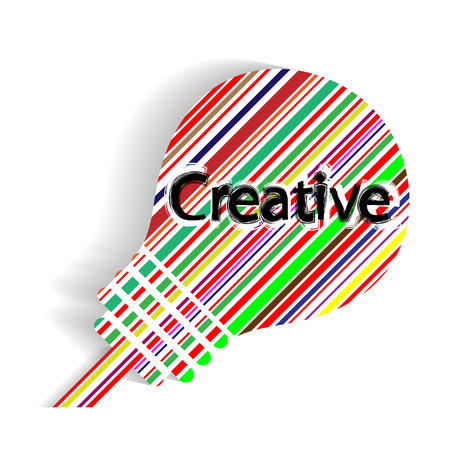 Creative light bulb, Business and ideas conceptsのイラスト素材