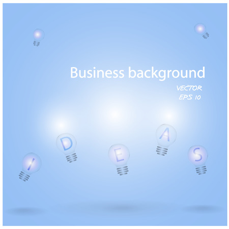 Creative Template with lamp bulb symbols  のイラスト素材