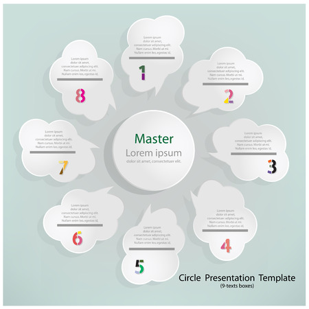 Modern Design Minimal style infographic template vector illustrationのイラスト素材