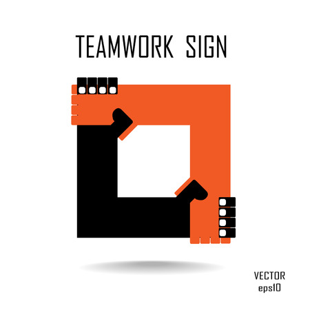 Handshake abstract logo vector design template  Business creative concept  Deal, contract, team, cooperation symbol iconのイラスト素材