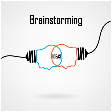 Creative light bulb Idea concept background design for poster flyer cover brochure ,business idea ,abstract background.vector illustration contains gradient mesh.のイラスト素材