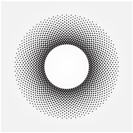 Abstract Halftone Background, halftone circle shape  Vector illustrationのイラスト素材