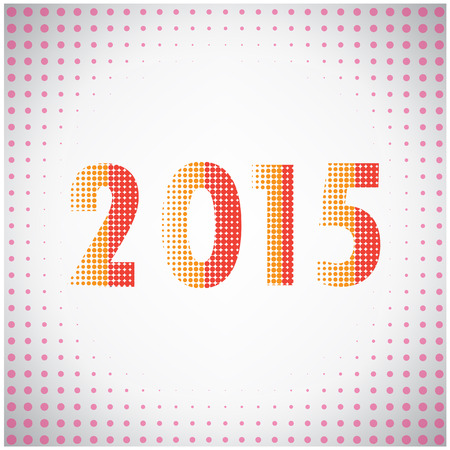 Creative happy new year 2015 text Design  Vector illustration 
