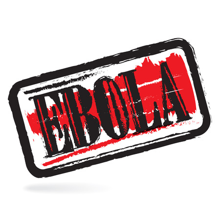 Ebola grunge rubber stamp on white background, vector illustration のイラスト素材