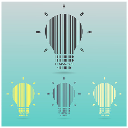 Creative light bulb Idea concept background ,design for poster flyer cover brochure ,business idea ,abstract background.のイラスト素材